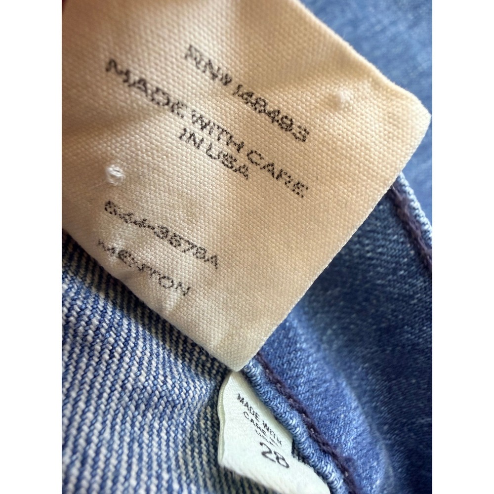 DOEN Maritime Jean Patch Pocket Jeans Size 28 in Menton Wash Blue Made in USA - Picture 6 of 15